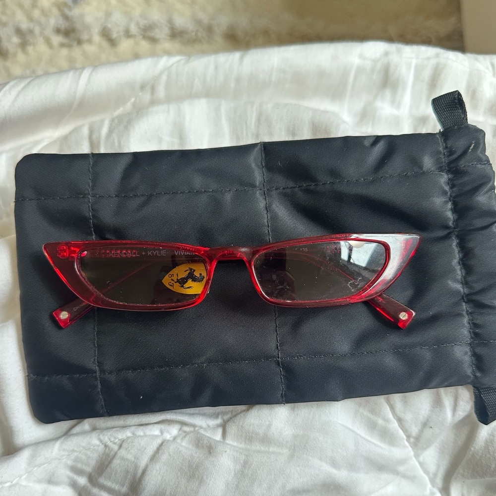 Kendall & Kylie Red Cat-Eye Sunglasses